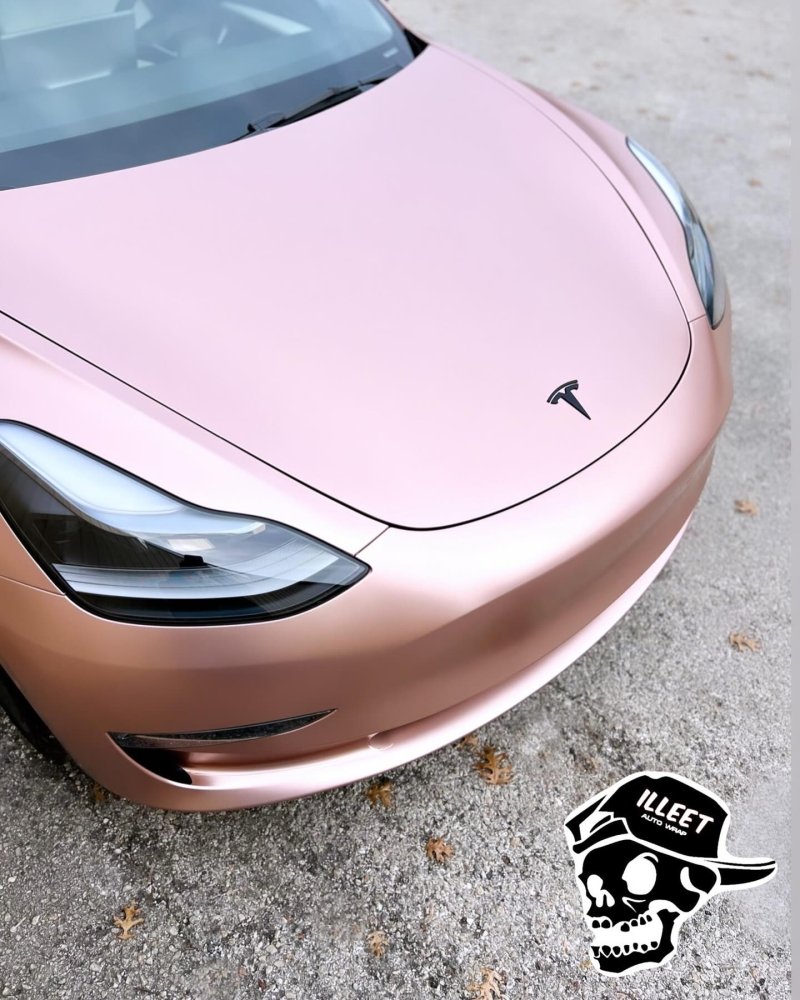 Satin Electric Rose Gold - Aura Vinyl