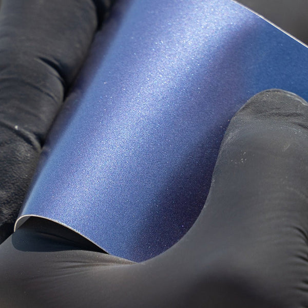 Satin Metallic Midnight Blue - Aura Vinyl